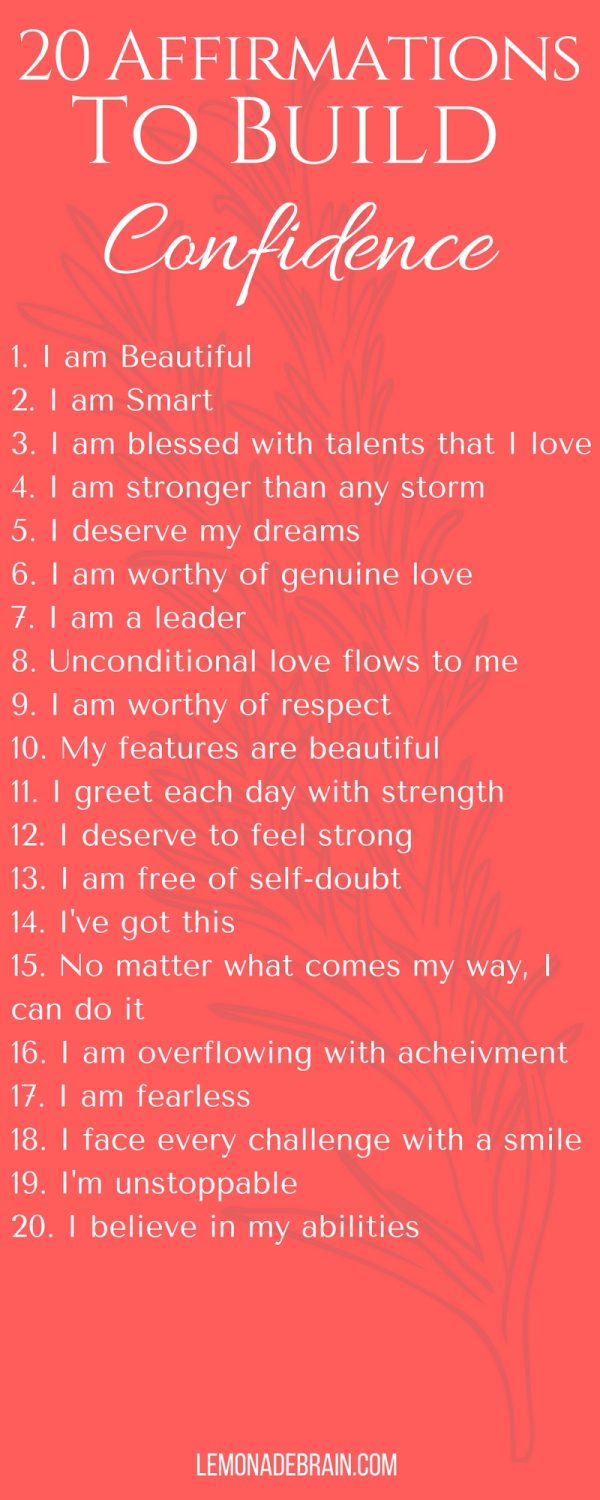 List of Positive Affirmations to Help You Succeed 