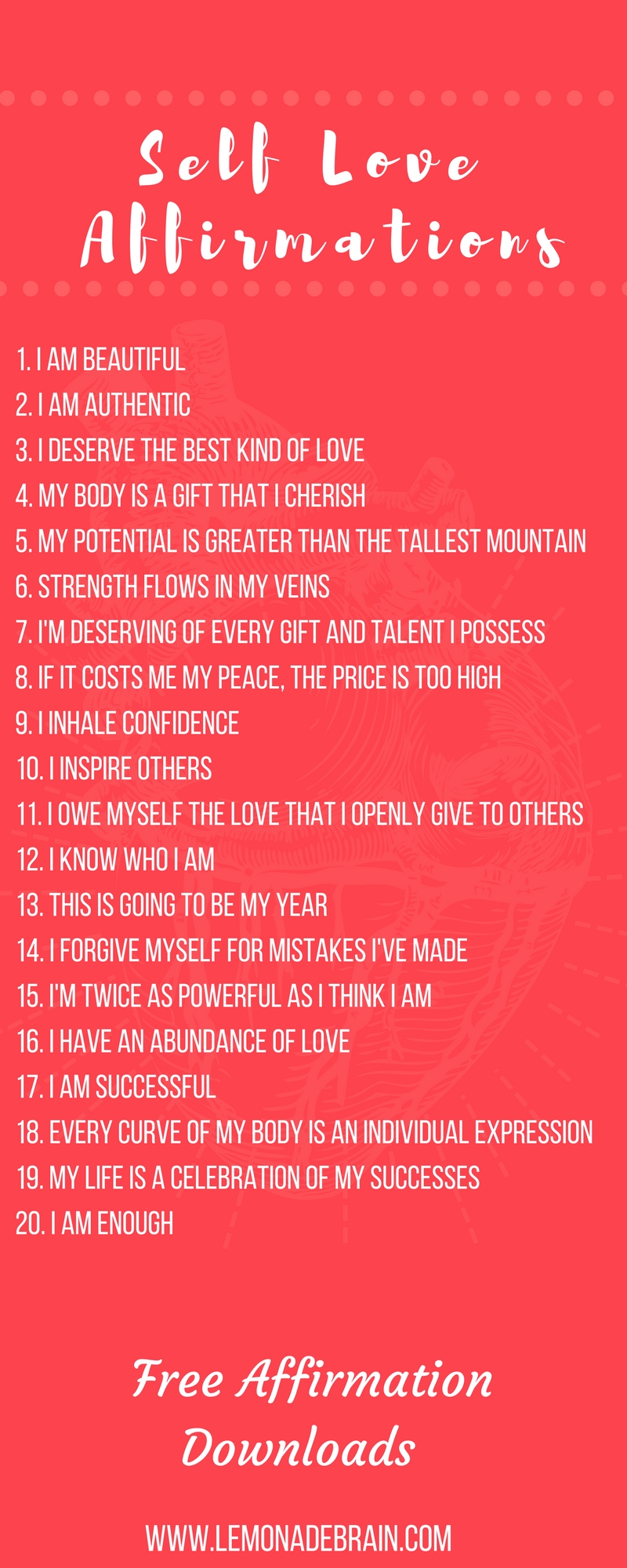 Positive Affirmations Plus Free Downloadable Files Lemonade Brain