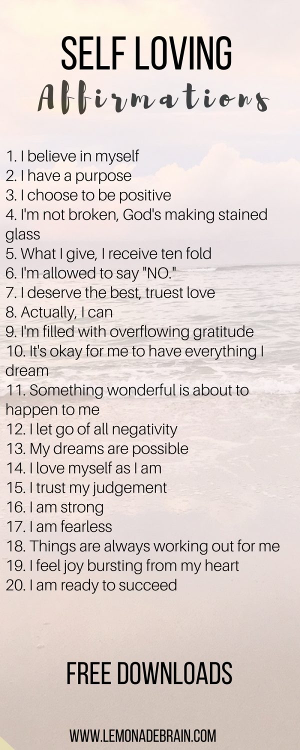 Affirmations that will change your life - Lemonade Brain